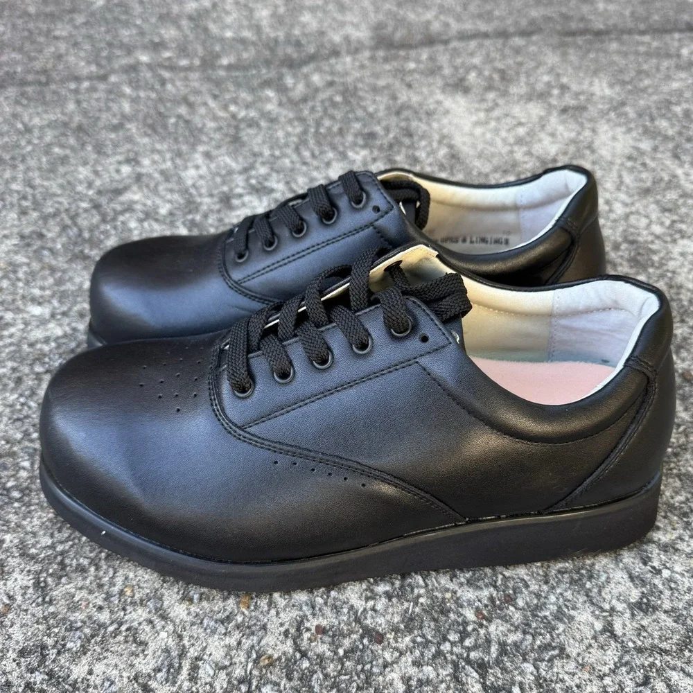 Apis Mt. Emey Womens 10 XXW (7E) Black 9302 TripleDepth Diabetic Orthopedic Shoe